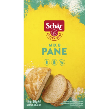 Mix B Schar preparato senza glutine per pane 1kg+20gr