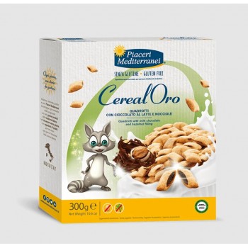 Piaceri Mediterranei CerealOro quadrotti con cioccolato e nocciole